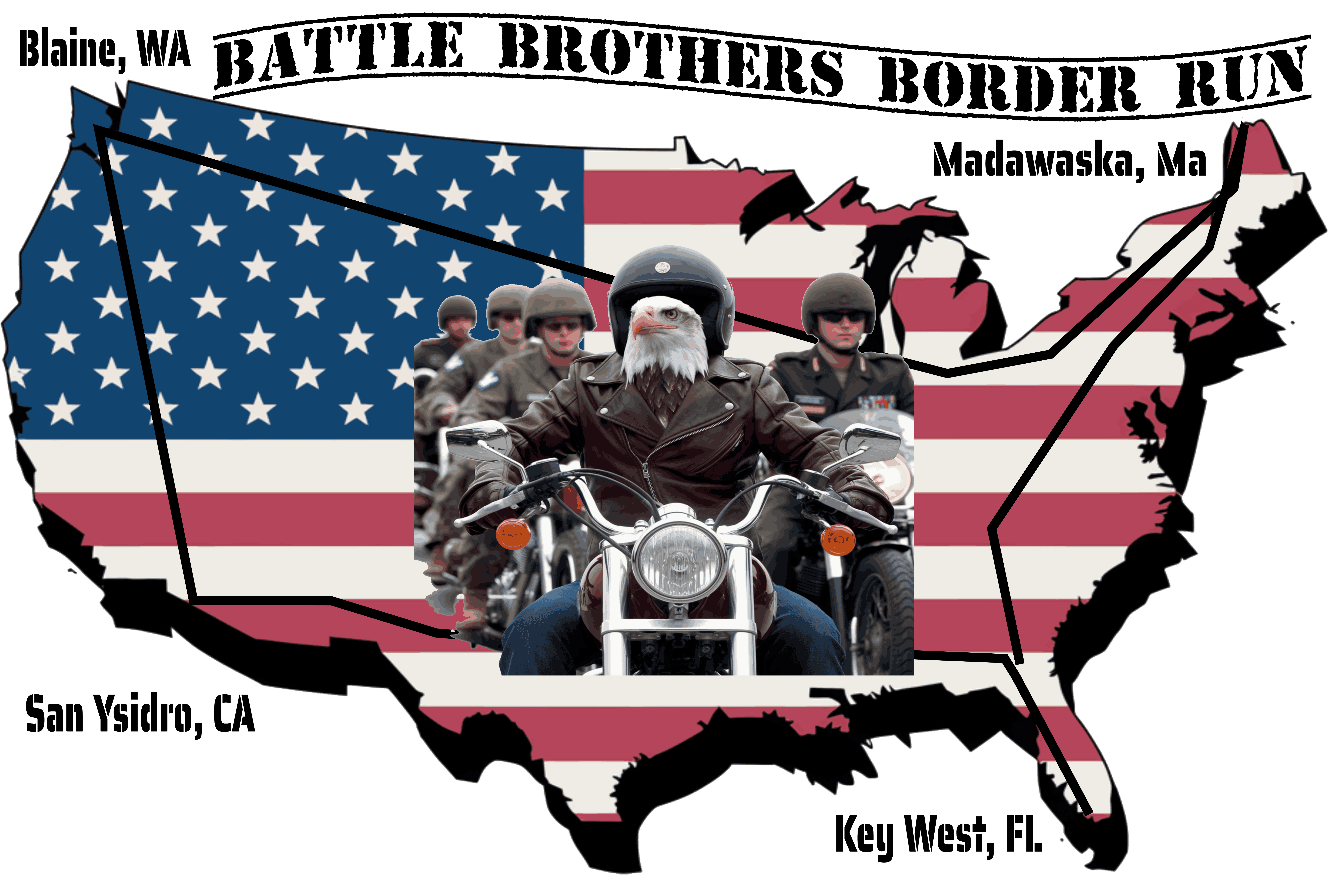 Battle Bros Border Run Logo 10 percent